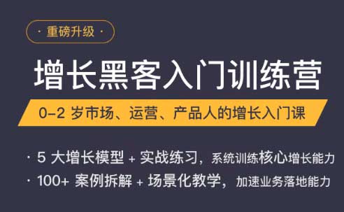 增长黑客入门训练营付费视频分享