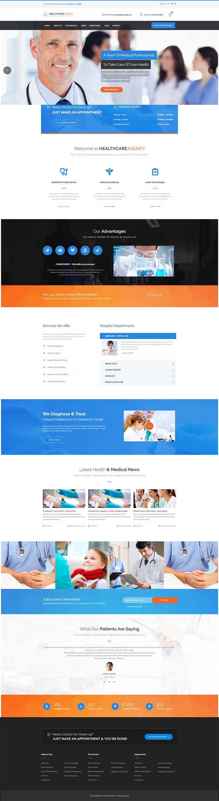 Health Care - 健康医疗保健WordPress主题 - v2.2