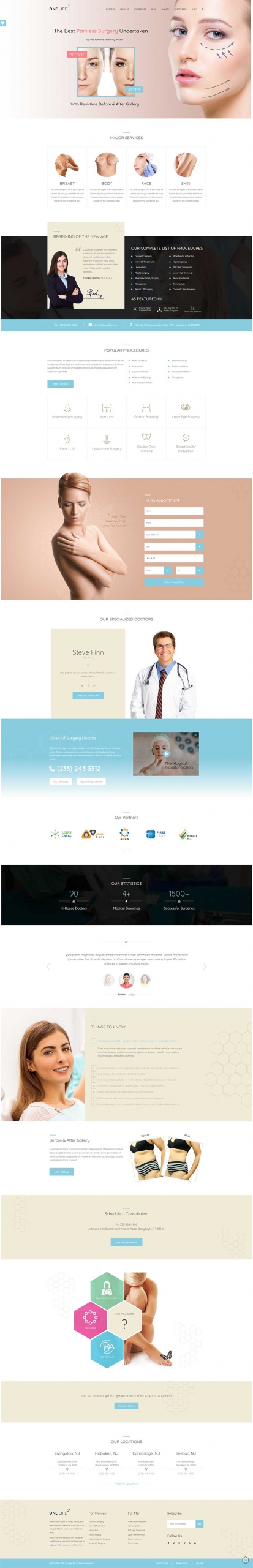 OneLife Medical - 医疗健康WordPress主题 - v2.2