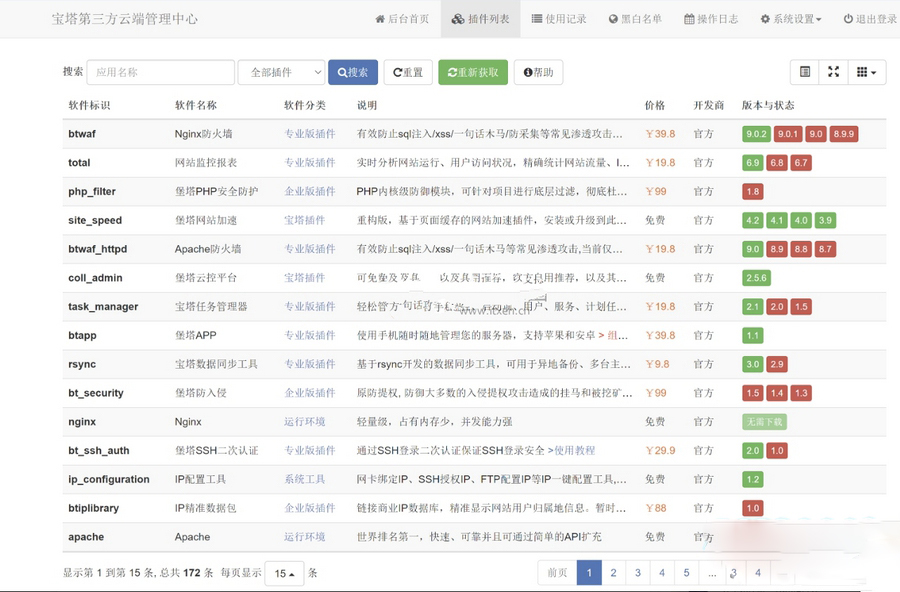 2023年宝塔面板第三方云端源码1.9版本-1