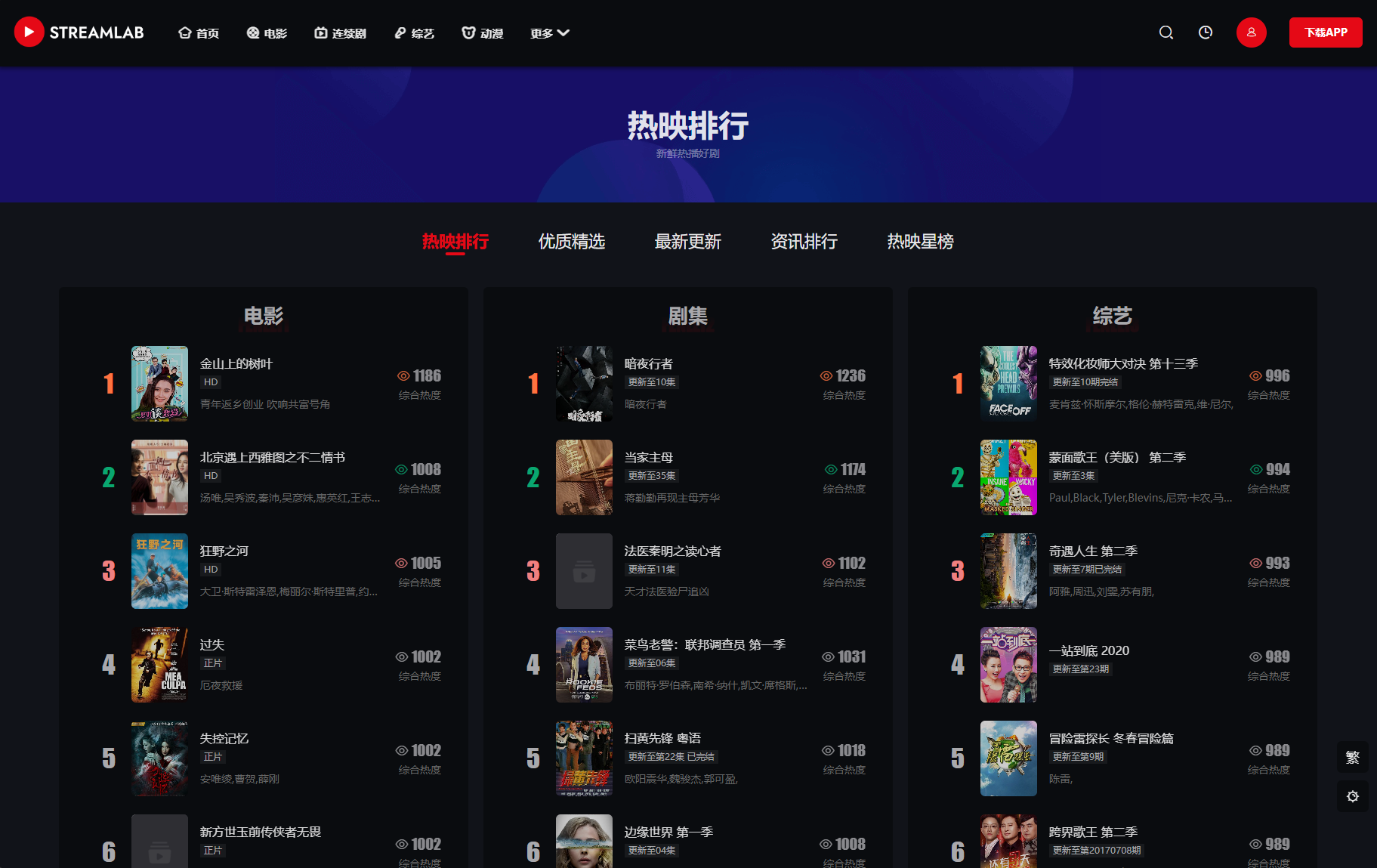 苹果CMS短视频电影多功能主题第二套Streamlab模板-3