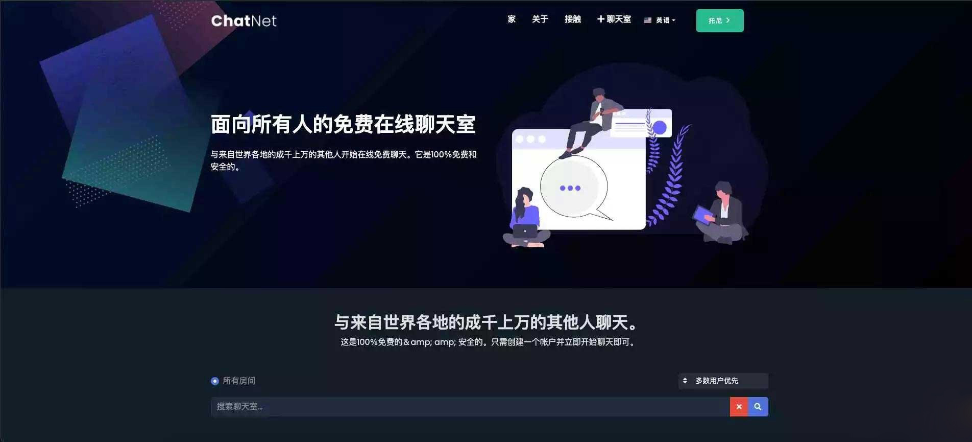 ChatNet多用户在线聊天室2024版源码免授权版-2