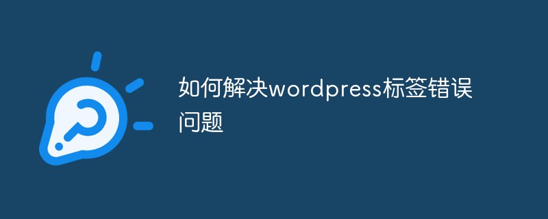 如何解决wordpress标签错误问题-1