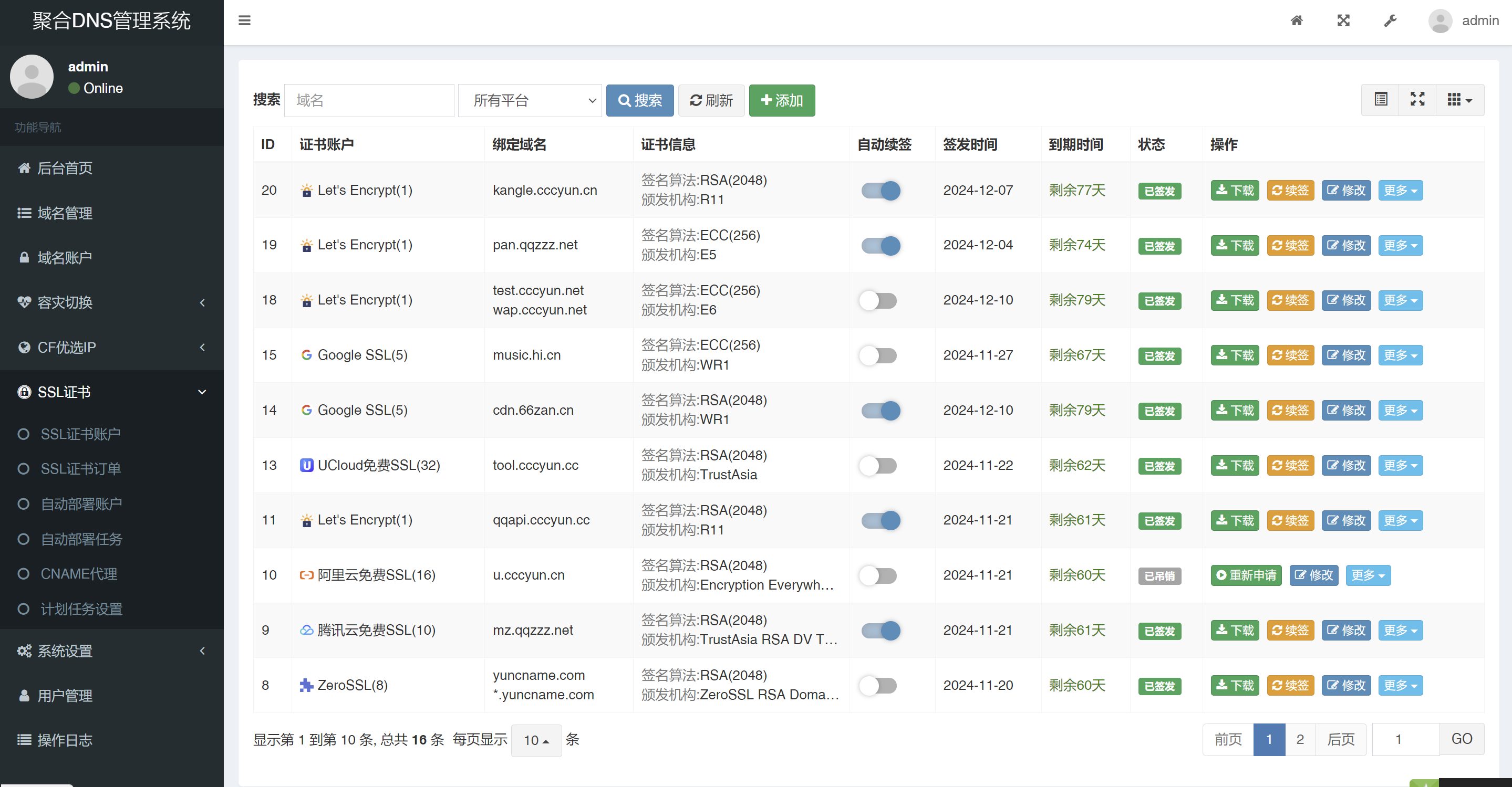 聚合DNS管理系统v2.4.1含视频搭建教程-1