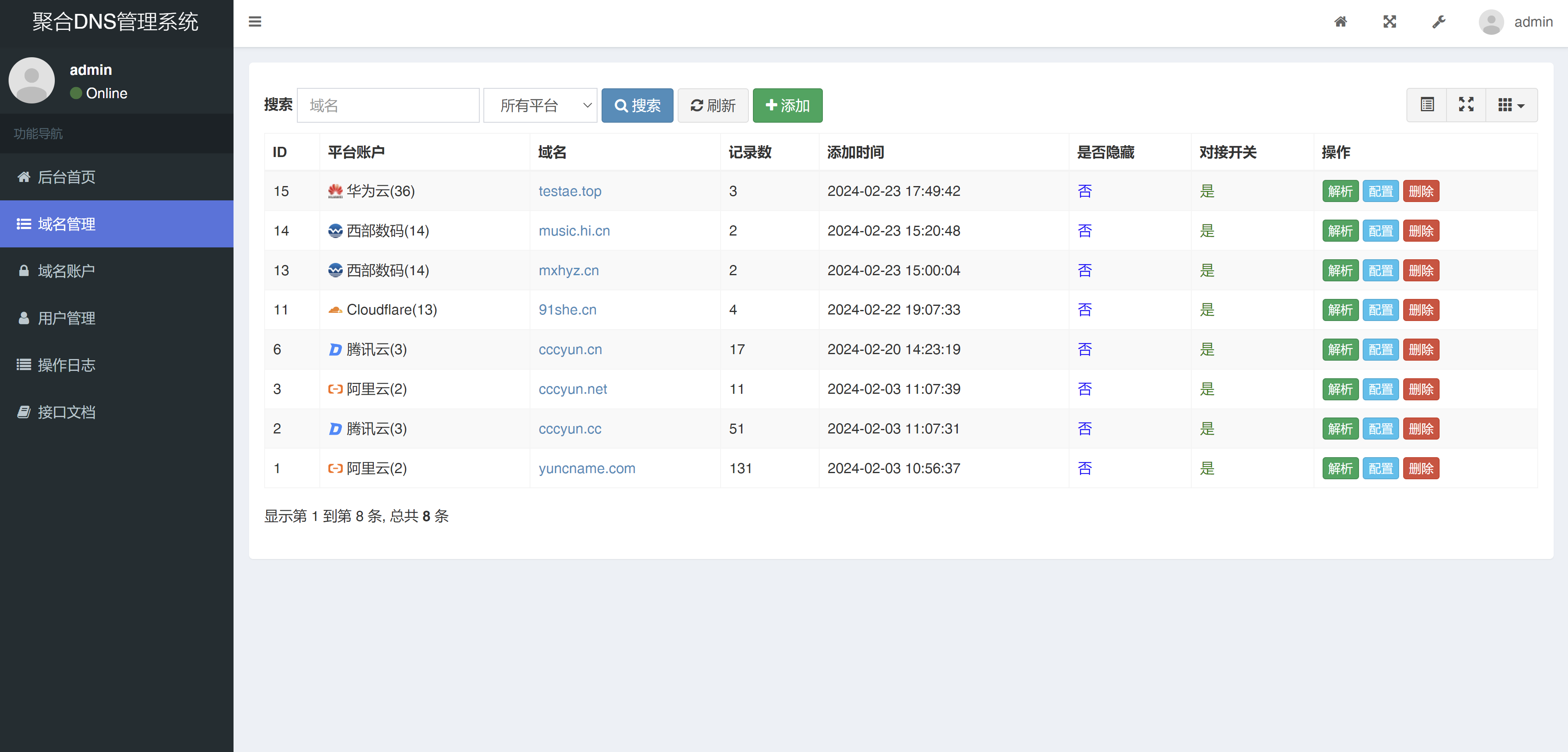聚合DNS管理系统v2.4.1含视频搭建教程-4