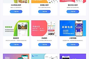 微信小程序官网模版/企业官网/社交电商官网/网络工作室/软件公司官网PbootCms系统