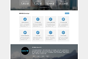 响应式工商注册代理财务管理公司企业官网网站模板源码带后台(自适应手机)