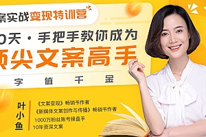 文案实战变现特训营,30天手把手教你成为顶尖文案高手,一字值千金