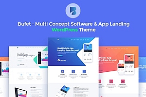 WordPress主题Bufet多概念软件应用程序APP着陆模板 – 2.1.6
