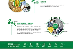 环保无害化工肥绿色主题农业肥料营销网站模板