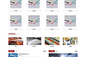 (自适应手机端)中英文双语扎带线卡网站源码配线器材类网站pbootcms模板