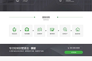 房地产建材行业网站源码 房屋建造建筑工程pbootcms网站模板(PC+WAP)