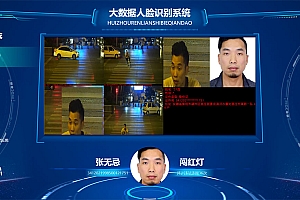 HTML交管大数据人脸识别系统可视化炫酷大屏