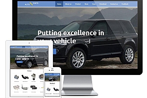 汽车配件外贸响应式英文EyouCMS网站模板