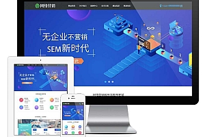 网站建设营销网站优化运营类网站模板(自适应手机端)