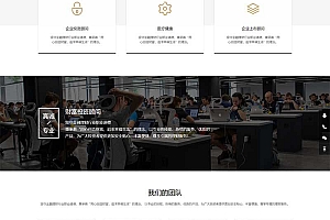 响应式投资理财类金融机构财务管理类网站模板(自适应手机端)