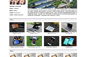 响应式电子科技产品公司电子产品网站模板(自适应手机版)