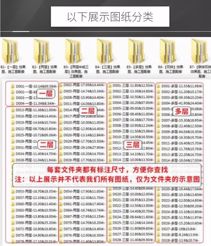 2025最新付费购买新农村自建房设计图，图纸CAD施工图合集，超18700+-3