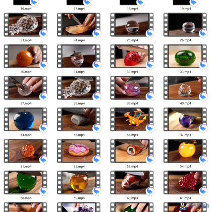 火爆全网AI切玻璃水果视频素材解压治愈短视频助眠制作教程-2