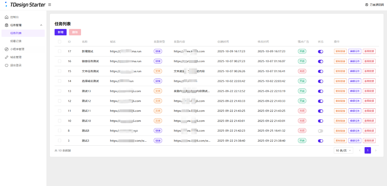 全新流量广告变现系统源码任务管理系统-3